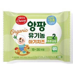 서울우유 앙팡 유기농 아기치즈2단계 360g x 4팩 (총80매)