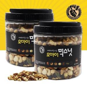 오마이 믹스넛 용기 600g X 2통