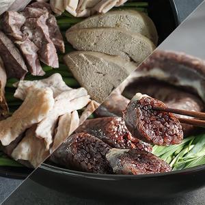 [HACCP인증]찰순대 1kg+돼지모듬내장(간,허파,염통,위,소창) 1kg