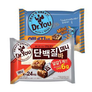 오리온 닥터유 에너지바 미니 330g+단백질바 미니 337.5g(총2개)