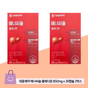 대웅제약 에너씨슬 콜레다운 850mg x 30 캡슐 x 2박스_밀크씨슬 간건강영양제