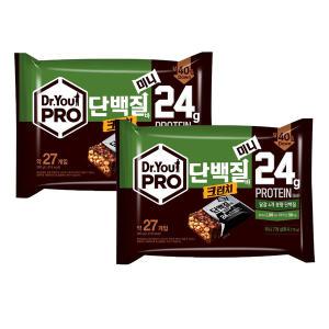 닥터유 프로 단백질바 크런치 미니 280g 27개입 2개