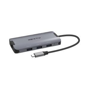 NEXTU NEXT-M2395TCH-MULTI Type c USB HDMI 카드리더 기가랜카드 PD 멀티허브 빈컴