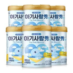 남양 아기사랑 수 어드밴스 분유 1단계 750g x 6캔