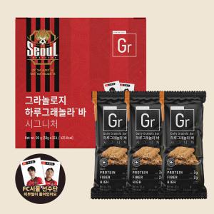 [소비기한 25.05.01]FC 서울 그라놀로지 하루 그래놀라 바 시그니처 30g x 3개입