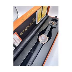 Stuhrling 오리지날 Radiant -블랙 -one 여성 34mm 블랙 크리스탈s Accent MOP 시계 [세금포함] [정품] NIB