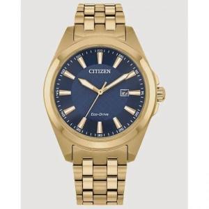 시티즌 Citizen [세금포함] [정품] Peyten Eco-Drive 블루 다이얼 Men 시계 골드 Band BM7532-54L 41mm 패