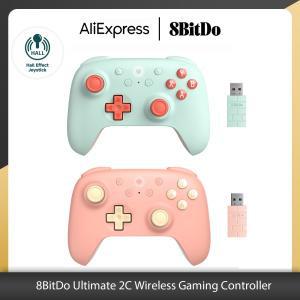 8BitDo-Ultimate 2C 무선 게임 컨트롤러, 홀 효과 조이스틱, 스팀 데크 라즈베리 파이 안드로이드용, 2.4G,