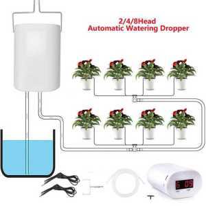 장치 컨트롤러 타이머 수초 물방울 온실 식물 4 급수 8 관개 펌프 자동 꽃 2 점적기