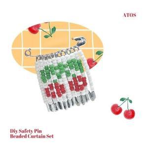 덕플러스문구 DIY 옷핀 비즈발 세트 (낱개) 랜덤발송