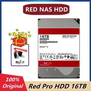 100프로  레드 프로 NAS  하드 드라이브 HDD 7200RPM SATA 6 Gbs CMR 512MB 캐시 3.5 인치 WD161KFGX 16TB