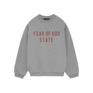 [정품아닐시3배보상] 에센셜 플리스 스테이트 크루넥 다크 헤더 - 24FW Essentials Fleece Crewneck State