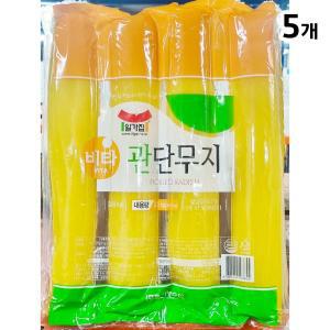 일미 단무지 통 3.5k X5 중국요리 자장면 짬봉 반찬 우동 김밥 분식집 업소용 노란 식자재 식료품 가공식품