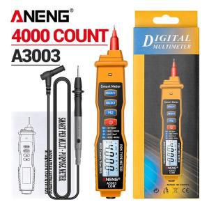 ANENG-A3003 디지털 멀티미터 펜 타입 측정기 4000 카운트 비접촉 AC/DC 전압 저항 정전용량 Hz 테스터 도