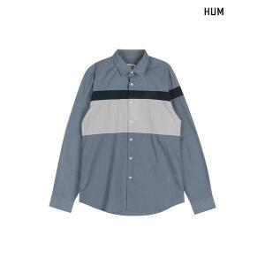 [하프클럽/HUM]남) T/C 내추럴 블럭킹 카라셔츠(H175M207A)