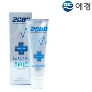 2080 뉴샤이닝 화이트 치약 120g