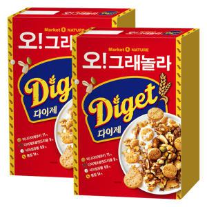 오리온 오! 그래놀라 다이제 시리얼, 300g, 2개