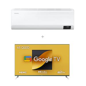 삼성 10평형 벽걸이 에어컨+QLED 50인치 TV 렌탈 AR10B5150HZS+G504Q (S) 상품권 당일 지급