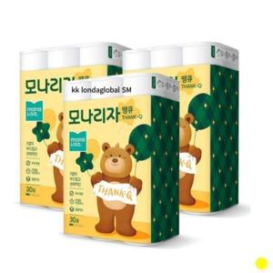 모나리자 화장지 땡큐 3겹 휴지 30m 30롤 X 3팩