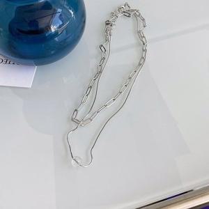 [하프클럽/알티피아]clear beads necklace set