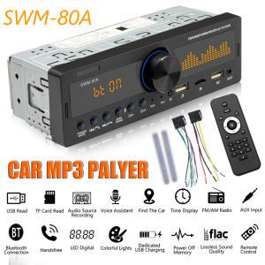 호환 SWM-80A 차량 라디오 대시 1 Din MP3 플레이어 AM FM 스테레오 USB TF 카드 AUX 입력 GPS 블루투스 리