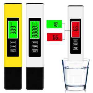 수족관 TDS 테스터 및 수질 EC in 4 디지털 1 0-9990 온도 펜 °C 계량기 물 °F 식수 수조청소용품