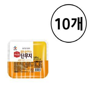 CJ 하선정 얇은 슬라이스 단무지128g X 10개