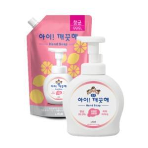 [기타]아이깨끗해 레몬 용기 500ml x 1개 레몬 리필 600ml x 1개_JS