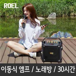 로엘 버스킹DJ 블루투스스피커 300W/노래방/앰프/캠핑/무선마이크/DJ모드/에코지원