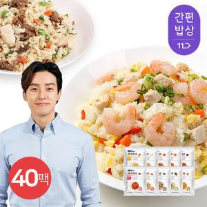 [간편밥상][허닭] 닭가슴살 곤약볶음밥 250g 10종 40팩