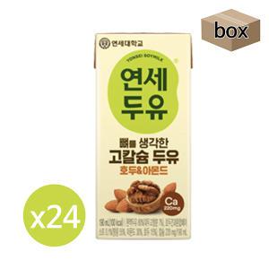 연세우유 뼈를 생각한 고칼슘 두유 호두&아몬드 190ml 24팩