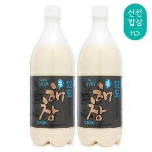 [품질보장]해창주조 해창막걸리 12도 900ml x2병 찹쌀생막걸리