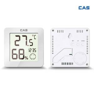 [무료각인] CAS 다기능 디지털 온습도계 T023 슬림형 쾌적지수 표시 벽걸이/스탠드 가능