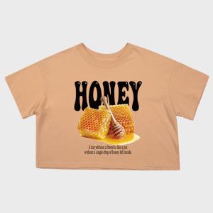 [CROP FIT]HONEY SHORT SLEEVES-PITCH