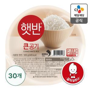 [CJ제일제당][본사배송] 햇반 큰공기 300g X 30개 (1BOX)