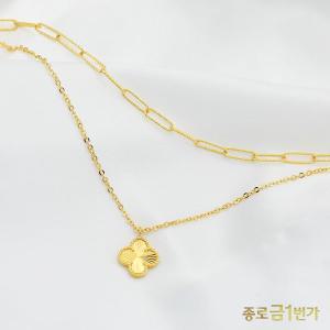 [기타]여자 순금 목걸이 콰트로 레이어드 11.25g 99.9