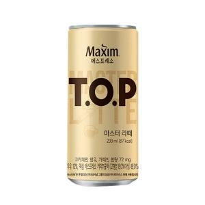 [기타]맥심 티오피 마스터라떼 200ml x 72캔 / 캔커피 TOP 커피음료