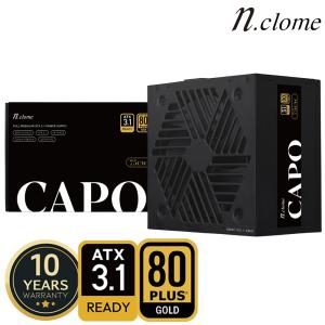 [11pay포인트3%] 엔클롬 CAPO 750W 80PLUS GOLD 풀모듈러 ATX 3.1 블랙  파워 컴퓨터파워 파워서플라이