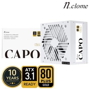 [11pay포인트3%] 엔클롬 CAPO 750W 80PLUS GOLD 풀모듈러 ATX 3.1 화이트 파워 컴퓨터파워 파워서플라이