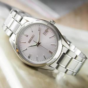 세이코 SEIKO 에센셜 블루 남성 메탈 클래식 손목시계 SUR307P1