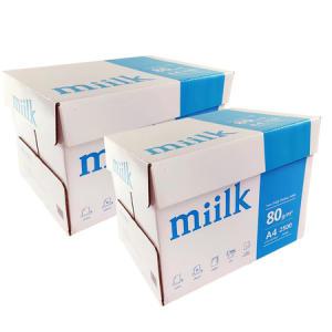 밀크 a4용지 80g 2500매 x 2박스 (5000매)