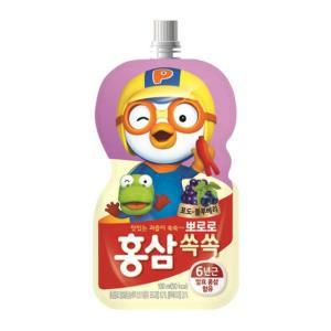 뽀로로 홍삼 쏙쏙 포도 100ml x 20개