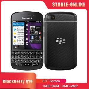 블랙베리 Q10 정품 휴대폰, 잠금 해제, 8MP, 4G LTE, 와이파이, 블루투스, 영어, 아랍어, QWERTY 키보드,