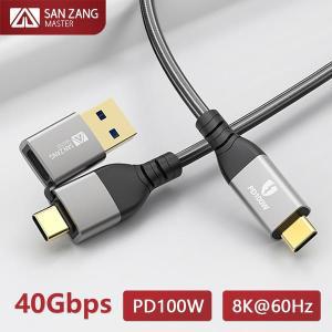 유형 와이어 데이터 용 충전 D00W USB Braid C P 1 2 고속 케이블 Kabel 40Gbps 전화 A 연장선 in 코드