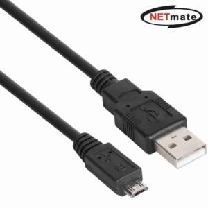 USB2.0 마이크로 5핀 케 케이블 1m 블랙