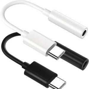 영상셀렉터 분배기 C타입-3.5mm USB C-Aux 동글 케이블 코드 암 헤드폰 잭