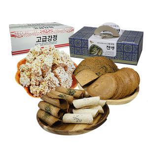 옛날과자 고급종합전병 1kg + 밀쌀강정 350g