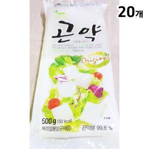 대신 묵곤약 500g X20 순식물성 식사대용식 간식용 조리용 간편