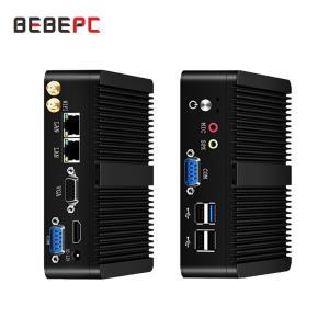 미니PC 4 BEBEPC 10 인텔 산업용 셀러론 컴퓨터 WiFi 미니 듀얼 LAN 팬리스 COM HTPC 윈도우 PC 데스크탑 N2830 코어 J1900 J6412