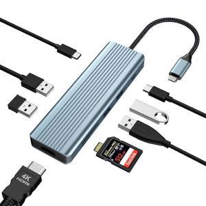 9 in 1 USB C 허브 Tymyp 도킹 스테이션 4K 30Hz HDMI 3.0 3개 데이터 전송 2.0 100W PD SD TF 카드 리더기